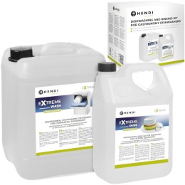 Płyn do mycia i płukania do zmywarkek gastronomicnych ZESTAW 10L + 5L Hendi