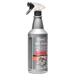 Preparat do mycia łazienki ubikacji usuwa rdzę kamień osady z mydła CLINEX W3 Active SHIELD 1L Clinex