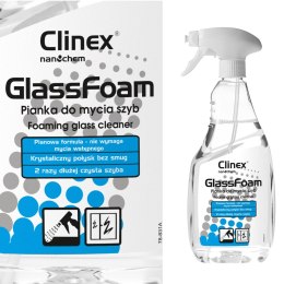 Profesjonalna piana do mycia szyb luster szkła bez smug i zacieków CLINEX Glass Foam 650ML Clinex