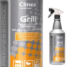 Skuteczny środek do mycia grilla rożna piekarnika wędzarni kominka CLINEX Grill 1L Clinex
