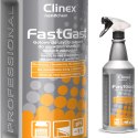 Środek do mycia tłustych zbrudzeń w kuchni do okapów blatów posadzek ścian CLINEX FastGast 1L Clinex