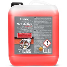 Preparat do mycia łazienki ubikacji usuwa rdzę kamień osady z mydła CLINEX W3 Active SHIELD 5L Clinex