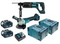 ZESTAW COMBO LI-LON 18V DGA504+DHR241 2*5.0AH MAKPAC MAKITA