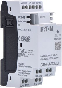 EASYE4,ROZ.24VDC,4AI,2AO(0/4-20MA/0-10V) EATON