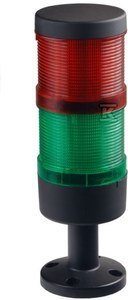 KOLU.SYGN.70MM,KOMPL,LED,CZER/ZIEL.24VDC SPAMEL