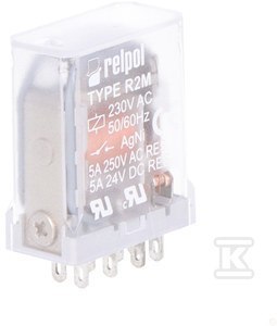 PRZEK.R2M 2P 230VAC EL-M.DO GN.GZ2 RELPOL