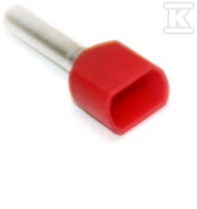 KOŃ.TUL.PODW.2X01/8 CZERW. DIN/OP=100/ TRYTYT