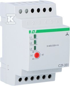 CZF-331 CZUJ.ZAN.FAZ 3X400V+N 2NO/NC F&F