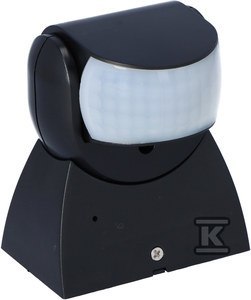 DR-04B CZUJ.RUCHU PIR CZARNY F&F