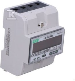 LE-03MW LICZNIK ENERGII 3F 2-KIER.MODBUS F&F