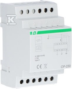 OP-230-OCHR.PRZEP.230V~,10A,KL.D F&F