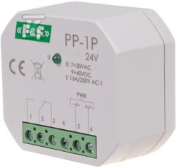 PP-1P 24V PRZEKAŹ.ELE.1P 16A P/T F&F