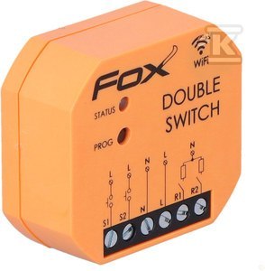 PRZEKAŹNIK 2-KANAŁOWY WI-FI 230V F&F