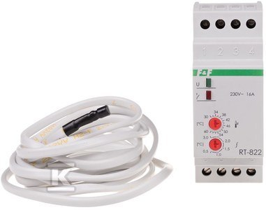 RT-822-REG.TEMP.30÷60ST C,230V,16A,TH3 F&F