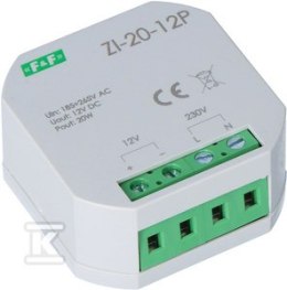 ZI-20-12P ZASILACZ IMP. 12V 20W PUSZKA F&F