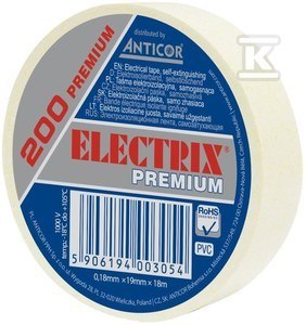 ELECTRIX 200 PREMIUM TAŚMA IZOL.BIAŁA ANTICOR