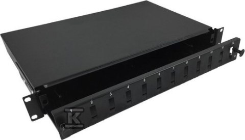 PRZEŁĄCZNICA FO 12XSC DX 19" 1U WYSUWA ALANTEC