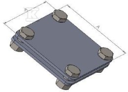 ZŁĄCZE KRZYŻOWE DO BEDN.B=40MM (2 PŁ KM GROM