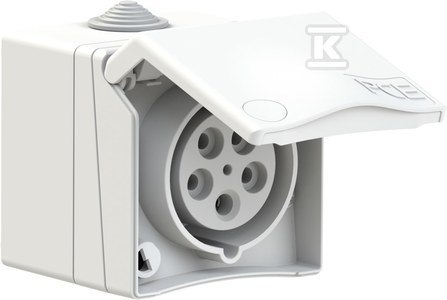 GN.N/T PRZLO.ZA. 16A/5P/400V DESIGN IP44 PCE