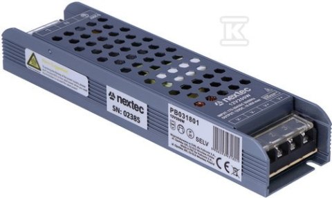 ZASIL.LONG GRAPHITE IP20 12V 16,66A 200W NEXTEC