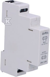 ZIM-12/08 ZASIL.IMPULS.12V DC 0,8A ZAMEL