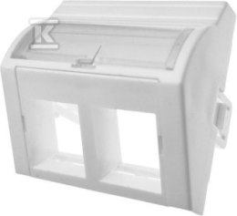 ADAPTER 45X45 2XRJ45 (WYPUKŁY KĄTOWY) A-LAN