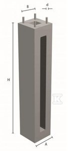 FUNDAMENT D16/120 (1200/260) 4XM20 STYROBUD
