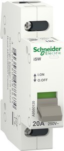 ISW 1P 20A 250VAC-ROZŁĄCZNIK IZOLACYJN SCHNEIDER ELECTRIC