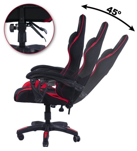 ..Fotel obrotowy gamingowy HERO RED PU Prototype ..Fotel obrotowy gamingowy HERO RED PU Prototype