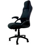 Fotel obrotowy CARRERA L Black Fabric OUTLET Lugano
