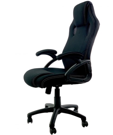 Fotel obrotowy CARRERA L Black Fabric OUTLET Lugano Fotel obrotowy CARRERA L Black Fabric OUTLET Lugano