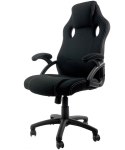 Fotel obrotowy CARRERA L Black Fabric OUTLET Lugano