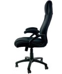 Fotel obrotowy CARRERA L Black Fabric OUTLET Lugano