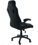 Fotel obrotowy CARRERA L Black Fabric OUTLET Lugano