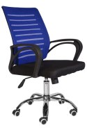 Fotel obrotowy do biurka ARNO BLUE MESH Lugano