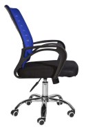 Fotel obrotowy do biurka ARNO BLUE MESH Lugano