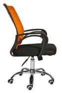 Fotel obrotowy do biurka ARNO ORANGE MESH Lugano