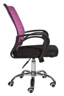 Fotel obrotowy do biurka ARNO PINK OUTLET Lugano