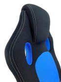 Fotel obrotowy do biurka CARRERA L BLUE FABRIC Lugano