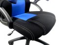 Fotel obrotowy do biurka CARRERA L BLUE FABRIC Lugano