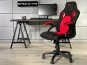 Fotel obrotowy do biurka CARRERA L RED FABRIC Lugano