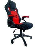 Fotel obrotowy do biurka CARRERA L RED FABRIC Lugano