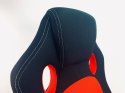 Fotel obrotowy do biurka CARRERA L RED FABRIC Lugano