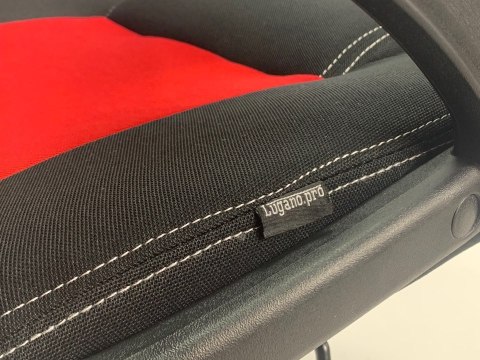 Fotel obrotowy do biurka CARRERA L RED FABRIC Lugano Fotel obrotowy do biurka CARRERA L RED FABRIC Lugano