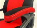 Fotel obrotowy do biurka CARRERA L RED FABRIC Lugano