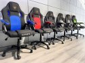 Fotel obrotowy do biurka CARRERA M BLUE FABRIC Lugano