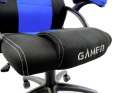 Fotel obrotowy do biurka CARRERA M BLUE FABRIC Lugano