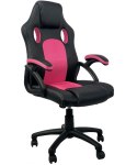 Fotel obrotowy do biurka CARRERA M PINK PU Lugano