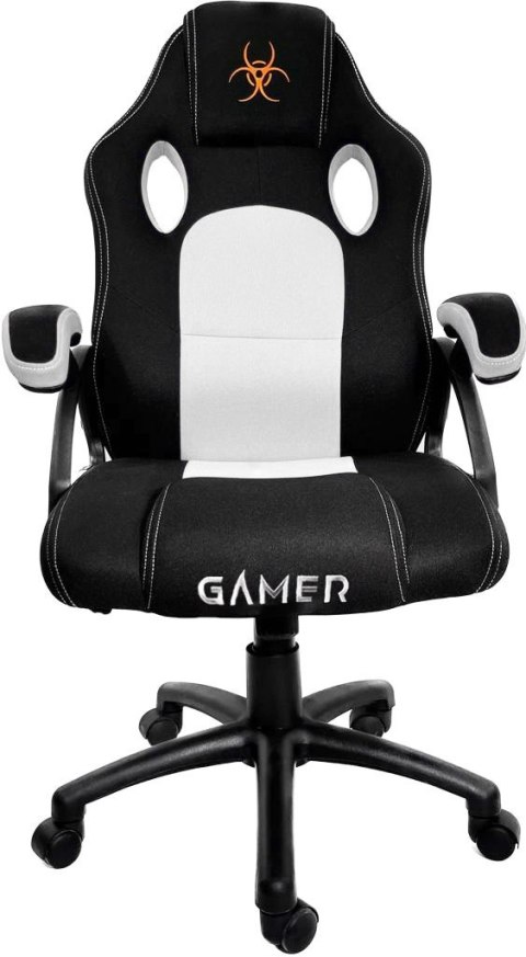 Fotel obrotowy do biurka CARRERA M WHITE FABRIC Lugano Fotel obrotowy do biurka CARRERA M WHITE FABRIC Lugano