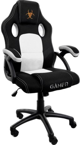 Fotel obrotowy do biurka CARRERA M WHITE FABRIC Lugano